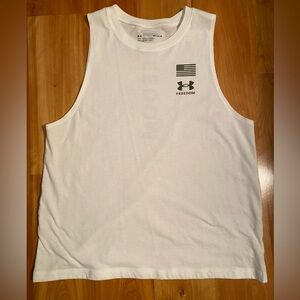 Under Armour Classic White USA Freedom Tee